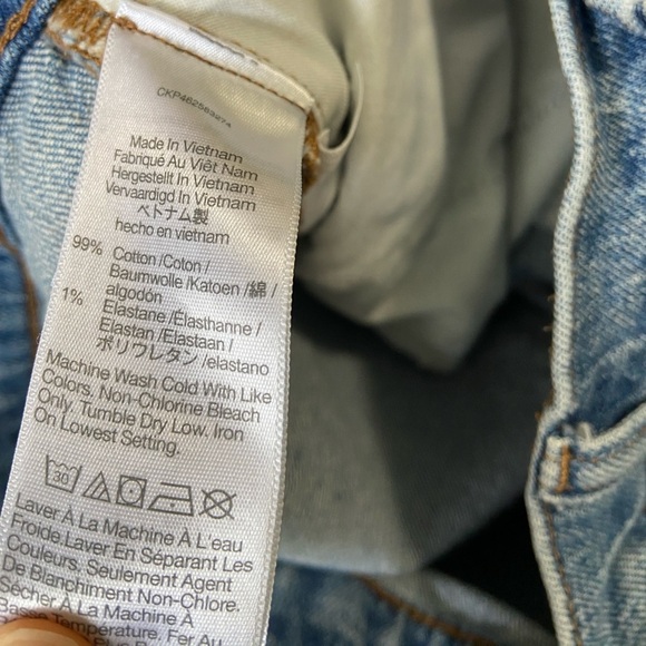 Madewell ‘Mid Rise Perfect Vintage Jean’ Distressed Straight Leg Jeans - Picture 9 of 10